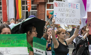 Flaga aromantyczności. Parady Równości w Kolonii, 2019